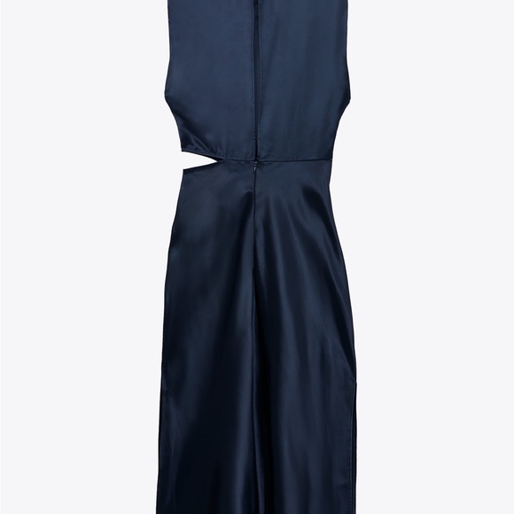 ZARA CUT OUT SATIN EFFECT DRESS - Picture 2 of 5